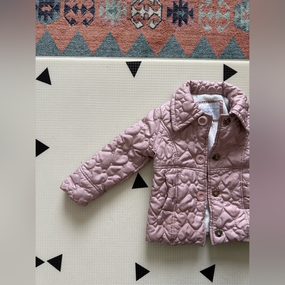 Maya Ray|Baby girl,toddler Quilted Pink Jacket•••blush rose,size 2T SUPER COZY - Picture 7 of 10